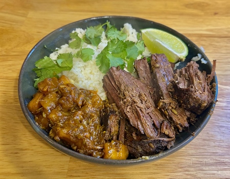 Slow Cooker Venison Nihari with Mango Chutney