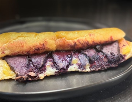 Smoked Goose Blueberry Grilled Cheese Sandwich