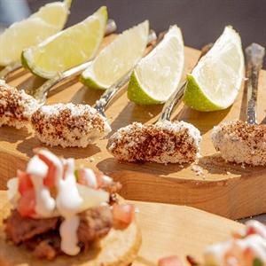 Southwest Sampler: Cactus Buds, Rattlesnake and a Phoenix Margarita