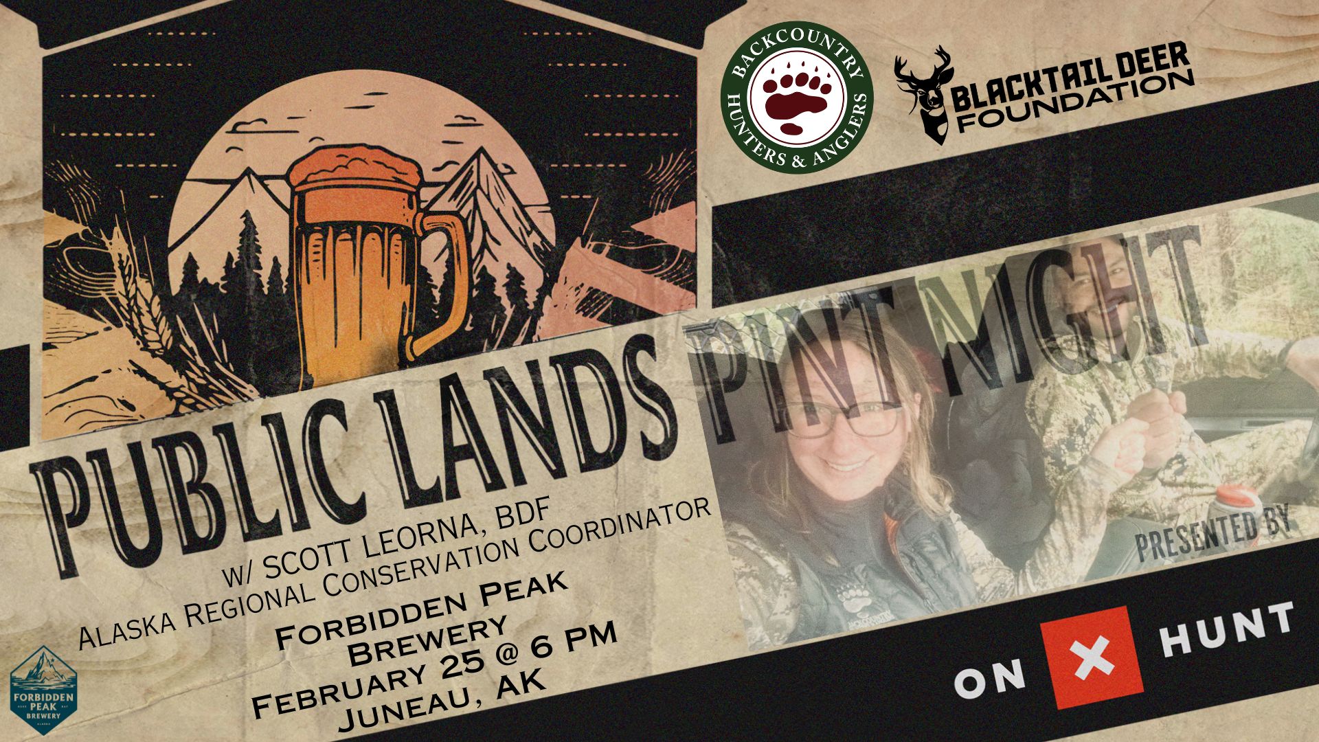 Pint Night at Forbidden Peak in Juneau, AK on February 25, 2025.